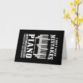 Carte Cadeau Piano Pianist (Fleur jaune)