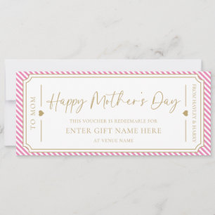 Carte cadeau Pink Happy Mother's Day