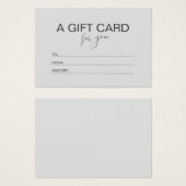 Carte cadeau Pink Minimalist Voucher Montant (Devant & derrière)