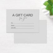 Carte cadeau Pink Minimalist Voucher Montant (Bureau)
