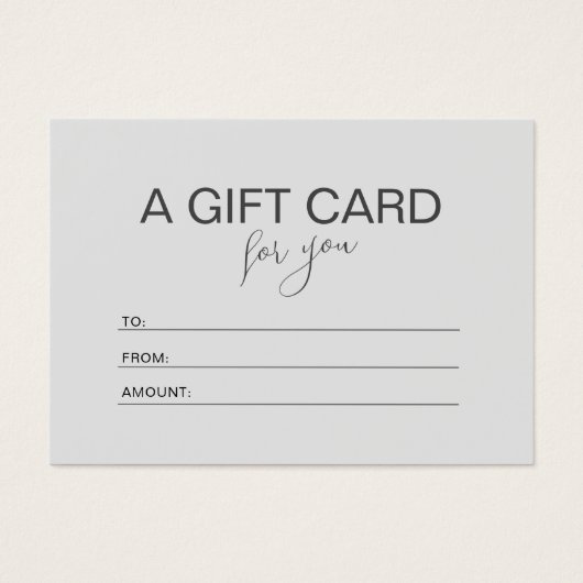 Carte cadeau Pink Minimalist Voucher Montant (Devant)