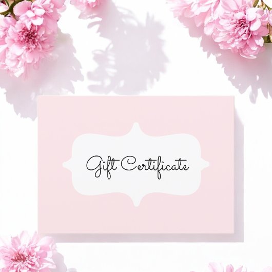 Carte cadeau Pink Simple