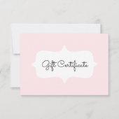 Carte cadeau Pink Simple (Devant)