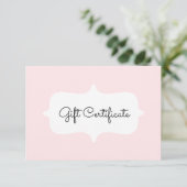 Carte cadeau Pink Simple (Debout devant)