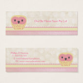 Carte cadeau Pink Vanilla Lemon Owl Business Favor (Devant & derrière)