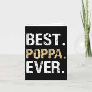 Carte Cadeau Poppa De Grandgirl Grandson Best Poppa