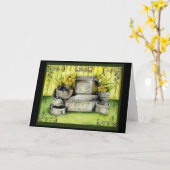 Carte cadeau pour 10 ans de mariage. (Fleur jaune)