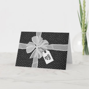Carte Cadeau pour 80e anniversaire avec nœud