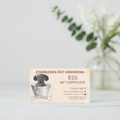 Carte cadeau pour animaux de compagnie Groomers (Debout devant)