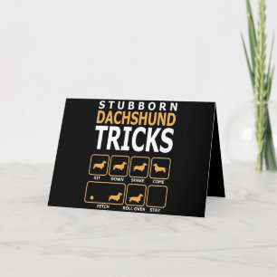 Carte Cadeau pour chien Tours de teckel obstiné