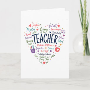 Carte Cadeau pour enseignant