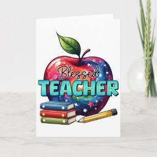 Carte Cadeau pour Enseignant Enseignant Bienheureux