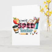 Carte Cadeau pour Enseignant | Enseignant Spécialisé (Fleur jaune)