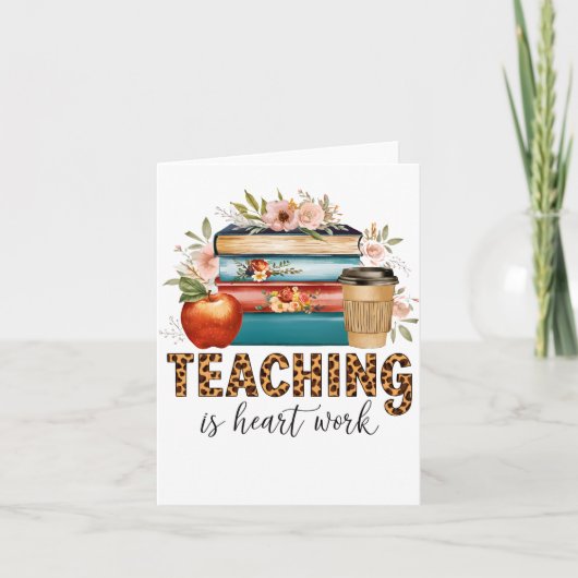 Carte Cadeau pour Enseignant | Enseigner est une Affaire (Devant)