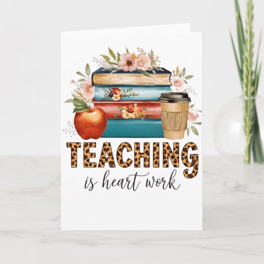 Carte Cadeau pour Enseignant | Enseigner est une Affaire (Devant)