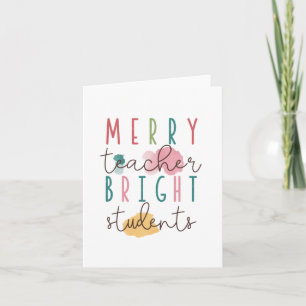 Carte Cadeau pour Enseignant Joyeux Enseignant Élèves