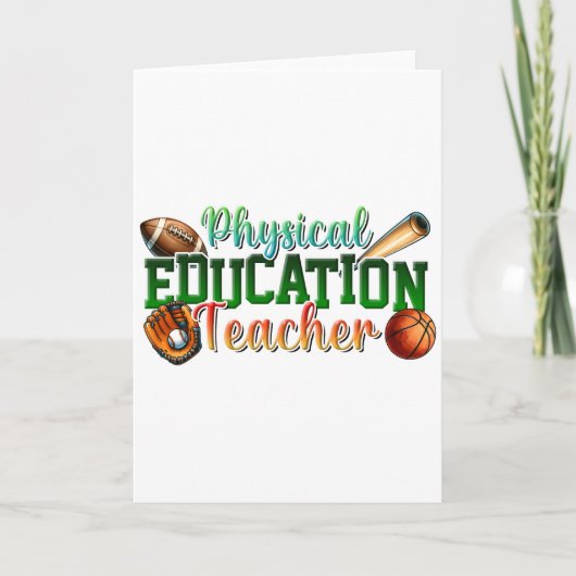 Carte Cadeau pour enseignant | Professeur d'éducation ph (Devant)