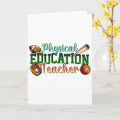 Carte Cadeau pour enseignant | Professeur d'éducation ph (Fleur jaune)