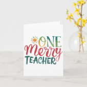Carte Cadeau pour Enseignant | Un Enseignant Joyeux (Fleur jaune)
