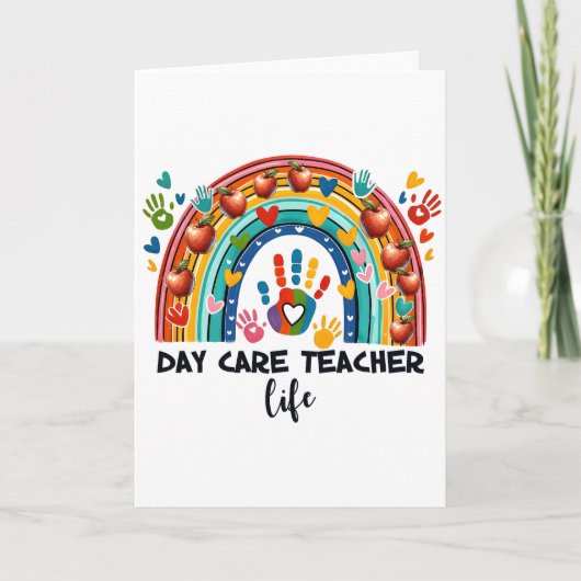 Carte Cadeau pour Enseignant | Vie d'Enseignant en Garde (Devant)