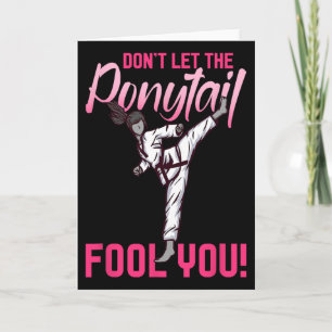 Carte Cadeau pour filles de karaté Taekwondo