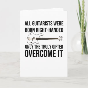 Carte Cadeau pour guitariste gaucher Gitariste gaucher