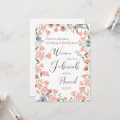 Carte Cadeau pour la femme aînée JW (Devant/Arrière en situation)