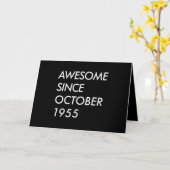 Carte Cadeau pour les 66 ans | Incroyable depuis octobre (Fleur jaune)