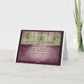 Carte cadeau pour les 7 ans de mariage en cuivre (Dos)