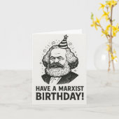 Carte cadeau pour les amateurs de lecture de Karl Marx (Fleur jaune)