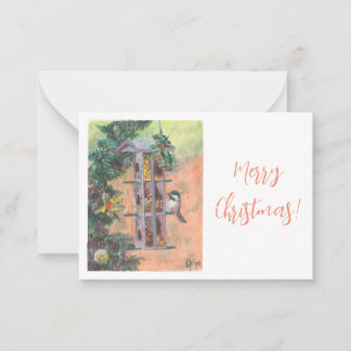 Carte cadeau pour oiseaux nourriciers