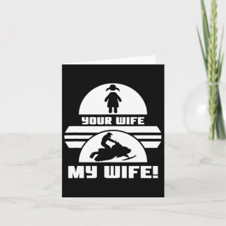 Carte Cadeau Pour Snowboarder Votre Femme Mon Femme Hive