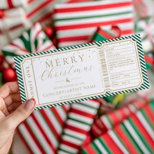 Carte cadeau pour un concert Emerald Stripe