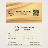 Carte cadeau professionnel moderne logo Qr Code (Devant & derrière)