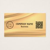 Carte cadeau professionnel moderne logo Qr Code (Devant)