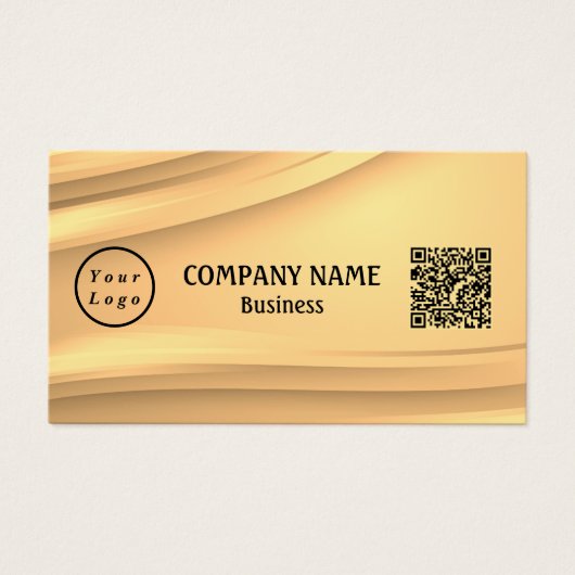 Carte cadeau professionnel moderne logo Qr Code (Devant)