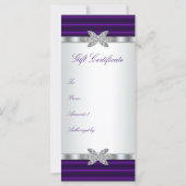 Carte cadeau Purple Business Gift Certificate (Dos)