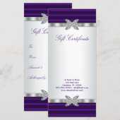 Carte cadeau Purple Business Gift Certificate (Devant / Derrière)