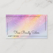 Carte cadeau Rainbow Holographic Parties scintilla (Devant)