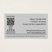 Carte cadeau Red Hearts Grey Valentine's Day (Dos)