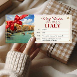 Carte Cadeau Révélation Voyage à Venise Italie Noë