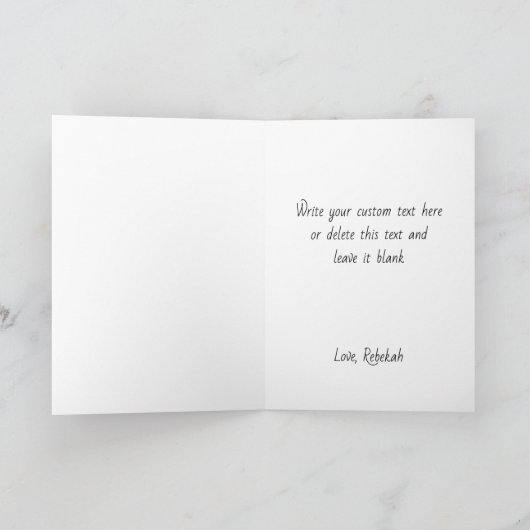 Carte Cadeau romantique d'anniversaire Tu me complètes A (Intérieur)