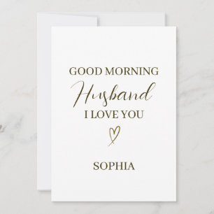 Carte Cadeau Romantique Personnalisé pour Mari au Petit
