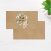 Carte cadeau rose Garland Rustic Kraft (Bureau)