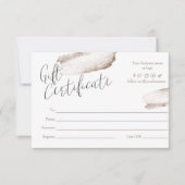 Carte cadeau rose Gold Beige Business (Devant)