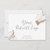 Carte cadeau rose Gold Beige Business (Dos)