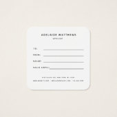 Carte cadeau rose Gold Parties scintillant Hair Sa (Dos)