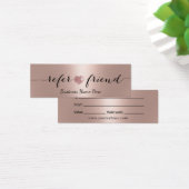 Carte cadeau Rose Gold Parties scintillant Heart S (Bureau)