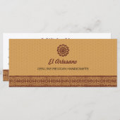 Carte Cadeau Rose mexicain d'or (Devant / Derrière)