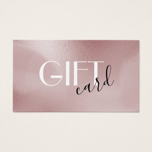 Carte cadeau rose rose (Devant)